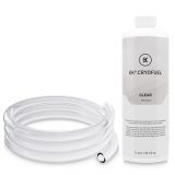 EKWB EK-Loop 12/16mm Clear Soft Tube (3m) and EK-Cryofuel Clear Premix Coolant (1000mL) Bundle