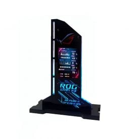 Lamptron HM024 Vertical GPU Support Bracket with PC Hardware Monitor, 2.4" LCD Display
