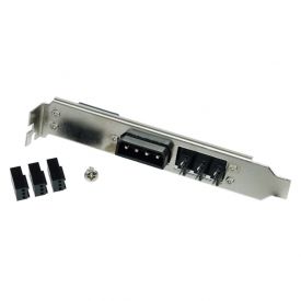 Phobya PCI Slot Cover with 4-Pin Molex & 3x 3-Pin Fan Plug
