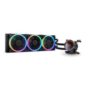 Bitspower Touchaqua Cyclops 360 All-In-One Liquid CPU Cooler with D-RGB Notos Xtal Fans, 360mm Radiator