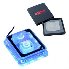 Alphacool Eisblock Aurora XP3 Light CPU Water Block with Thermal Grizzly KryoSheet (33x33mm) for AMD AM5 CPU Bundle, Plexi