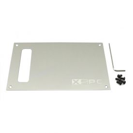 XSPC Dual Bayres/Pump V4 Faceplate Pack, Silver