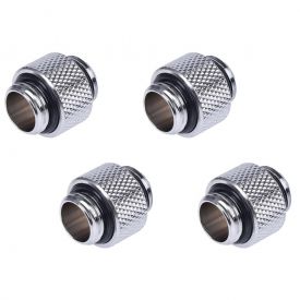 Alphacool HF G1/4" Male to Male Extender Fitting, 10mm, 4-pack