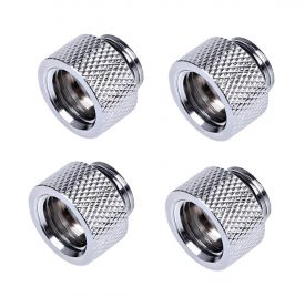 Alphacool HF G1/4" Male to Female Extender Fitting, 10mm, 4-pack