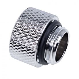 Alphacool Eiszapfen G1/4" Male to Female 10mm Extender Fitting, Chrome