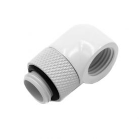 Barrow G1/4" Male to Female Extender Fitting, 90 Degree Rotary, White