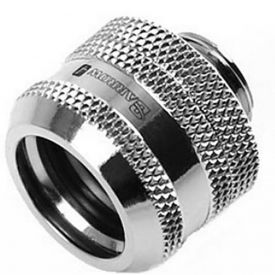 Barrow G1/4" to 16mm Hard Tubing Compression Fitting, Silver Shiny
