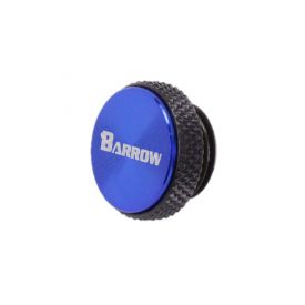 Barrow G1/4" Stop Fitting with Composite Plate Finish, Black Edge, Blue