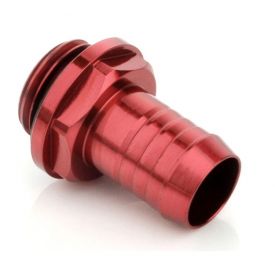 Bitspower G1/4" to 3/8" Barb Fitting for Soft Tubing, Deep Blood Red