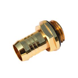 Bitspower G1/4" to 3/8" Barb Fitting for Soft Tubing, True Golden