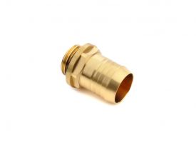 Bitspower G1/4" to 1/2" Barb Fitting for Soft Tubing, True Brass