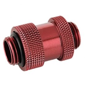 Bitspower G1/4" Adjustable Aqua Link Pipe (22-31mm), Deep Blood Red