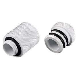 Bitspower G1/4" D-Plug Set, 25mm (One Inch), Deluxe White