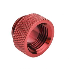 Bitspower G1/4" Male to Female Extender Fitting, 7.5mm, Deep Blood Red