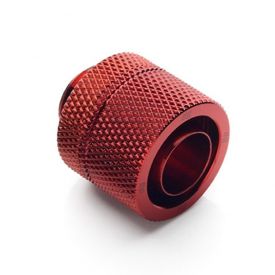 Bitspower G1/4" to 7/16" ID, OD 5/8" OD Compression Fitting for Soft Tubing, CC6 Ultimate, Deep Blood Red