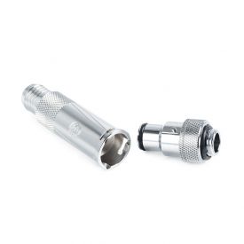 Bitspower Quick Connect Couplings for ID 1/2" Tube, Silver Shining