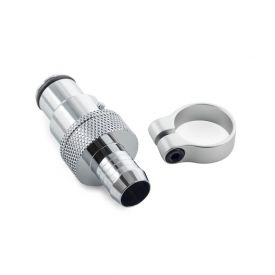 Bitspower Quick Coupling Male with Fitting for ID 3/8" Tube, Silver Shining