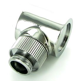 Monsoon G1/4" 90 Degree Rotary Fitting, 5/8" OD Matched Body, Chrome