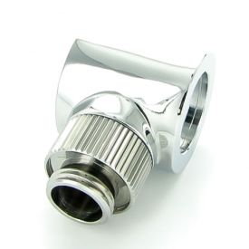 Monsoon G1/4" 90 Degree Rotary Fitting, 3/4" OD Matched Body, Chrome