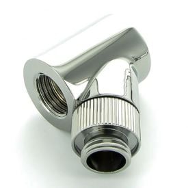 Monsoon G1/4" 45 Degree Rotary Fitting with Light Port, 3/4" OD Matched Body, Chrome