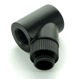 Monsoon G1/4" 45 Degree Rotary Fitting with Light Port, 3/4" OD Matched Body, Matte Black