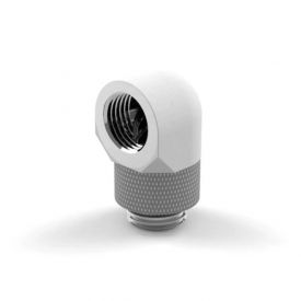 PrimoChill Male to Female G 1/4" 90 Degree SX Rotary Angled Fitting, Sky White