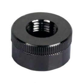 Swiftech G1/4" Female End Cap for Quick Disconnect Couplings, Black Chrome