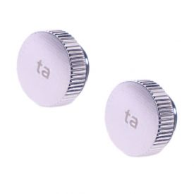 Bitspower Touchaqua G1/4" Stop Fitting, Glorious Silver, 2-pack
