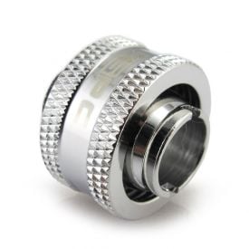 XSPC G1/4" to 7/16" ID, 5/8" OD Compression Fitting V2 for Soft Tubing, Chrome
