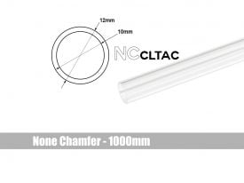 Bitspower None Chamfer Crystal Link Tube, 12mm OD, 1000mm, Clear