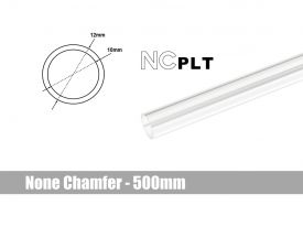 Bitspower None Chamfer PETG Link Tube, 12mm OD, 500mm