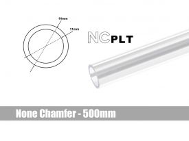 Bitspower None Chamfer PETG Link Tube, 14mm OD, 500mm