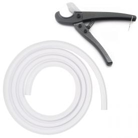 XSPC FLX Clear Tubing 1/2" ID, 3/4" OD (2 meter) and Heavy Duty Tube Cutter Bundle