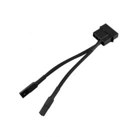 Darkside CONNECT G2 LED Strip 2-Way Power Cable - 4-Pin Power (Type 6), 10cm, Jet Black