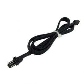 Phobya Extension Cable, 3-Pin, 60cm, Sleeved, Black