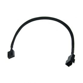 Phobya Extension Cable, 4-Pin (PWM), 30cm, Sleeved, Black