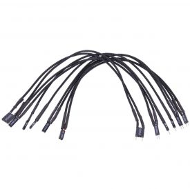 Phobya Front Panel Extension Cables, 30cm, Black