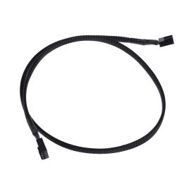 Phobya Extension Cable, 4-Pin PWM to 4-Pin PWM, 60cm, Sleeved, Black
