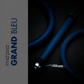 MDPC-X Big Cable Sleeving, Grand-Bleu, 10-foot