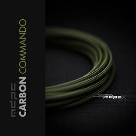 MDPC-X Classic Small Cable Sleeving, Carbon-Commando, 25-foot