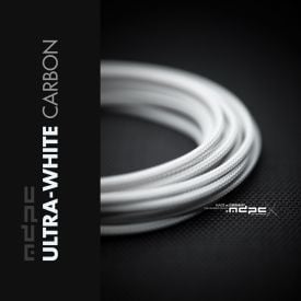 MDPC-X Classic Small Cable Sleeving, Ultra-White-Carbon, 25-foot