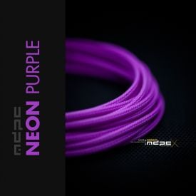 MDPC-X Classic Small Cable Sleeving, Neon-Purple, 25-foot