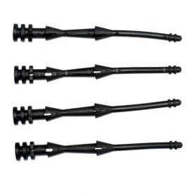 Lamptron Rubber Screw for Fan with Closed Screw Mount, Black, 4-pack