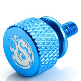 Bitspower Thumb Screw with Logo, Size #6-32, Blue