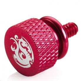 Bitspower Thumb Screw with Logo, Size M3, Deep Red