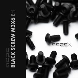 MDPC-X Black M3x6 Screws, 50-pack