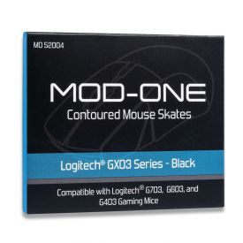 MOD-ONE Contoured Mouse Skates for Logitech GX03 Series, Black