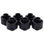 Alphacool Eiszapfen G1/4" to 13mm ID, 19mm OD Compression Fitting for Soft Tubing, 6-pack