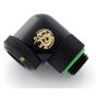 Bitspower G1/4" to Enhance Multi-Link Adapter Fitting for 12mm OD Rigid Tubing, 90 Degree Rotary