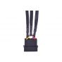 phobya-adaptor-cable-4-pin-molex-to-3-pin-5v7v12v-3x-sockets-10cm-sleeved-black-0430ph014901on (Alt1 Image)